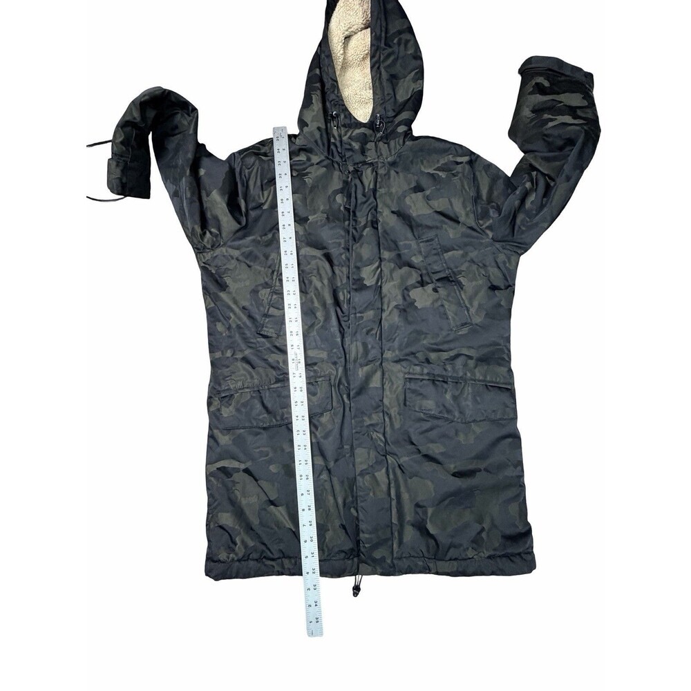 Michael Kors Mens Otto Stadium Parka Camo Hooded Jacket Sherpa Lined Medium M - Picture 14 of 16